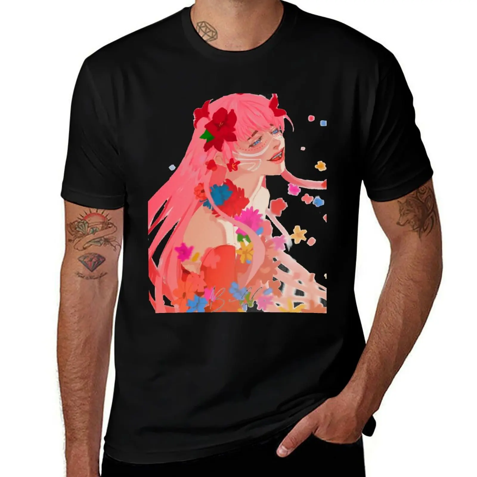 Belle Anime Mamoru Hosoda T-Shirt Work Wear Short Sleeve T-Shirt