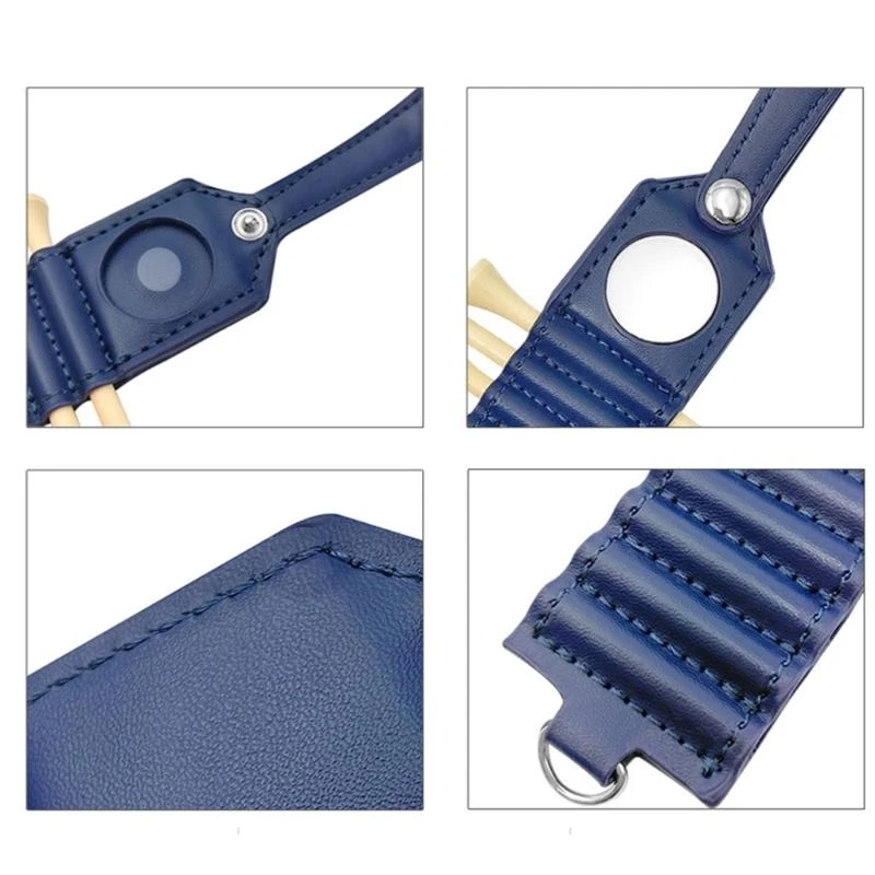 

PU Leather Golfs Tees Holder Carry Waterproofs Golfs Tees Bag 7 Slot Display Case Practical Golfs Accessories JOME