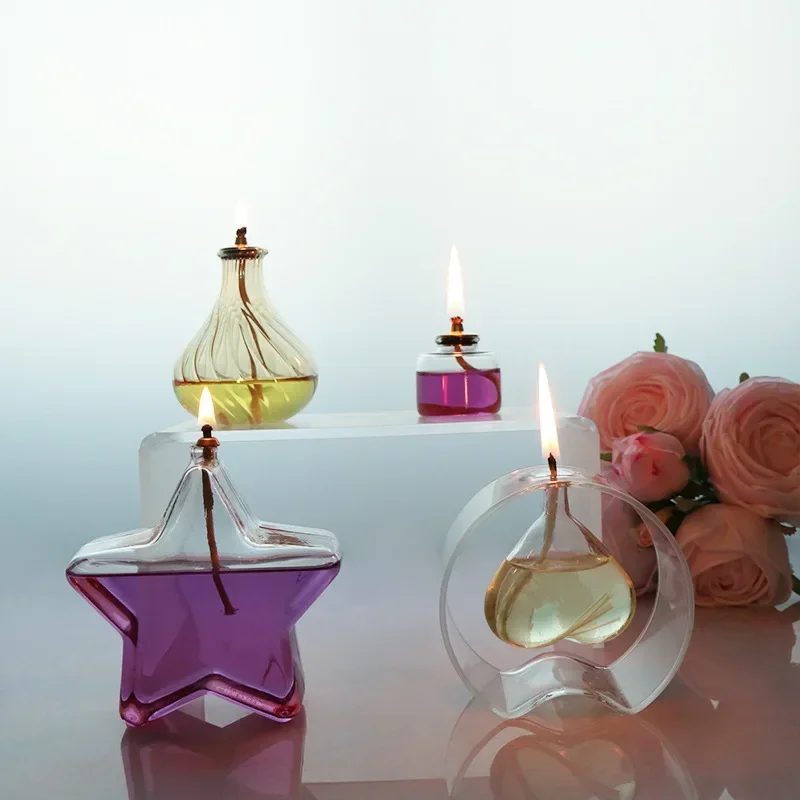 

Nice Outdoor Camping Oil Lamp Glass Lampshades Restaurant Bar Home Romantic Atmosphere Lampcover