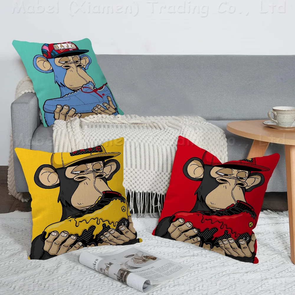 Sneaker Ape Pillow Cushion Cover Pillowcase Living Room Sofa Home Decor Customized