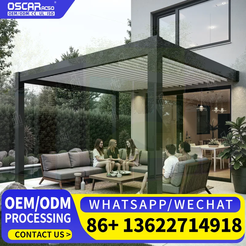 Modern Sliding Retractable Sunrooms for Residential Courtyards Customizable Polygonal Roofs 1 year Warranty 23% Reorder Rate per