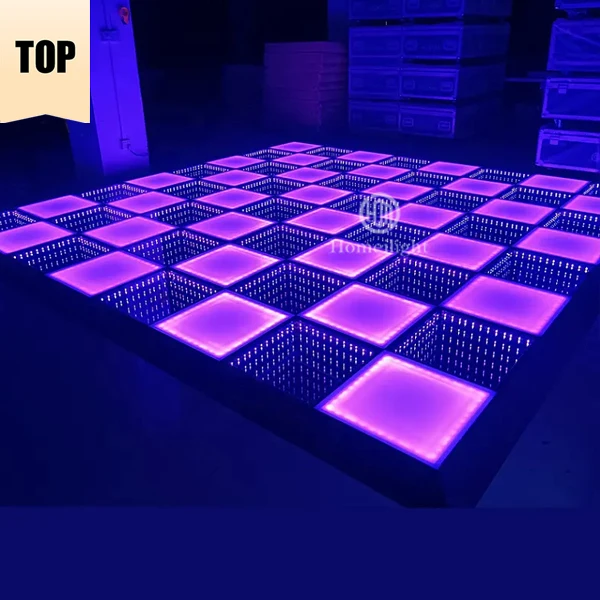 BOTAI LED DJ Style Mirror Dance Floor For BAR/Disco Night Light Music Play Pub Stage Dyeing Led Dance Floor