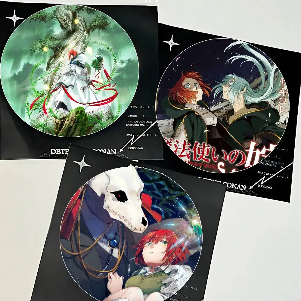 Anime The Ancient Magus's Bride Cartoon Style Badge Brooches On Backpack Decoration Round Enamel Pins For Accessorys