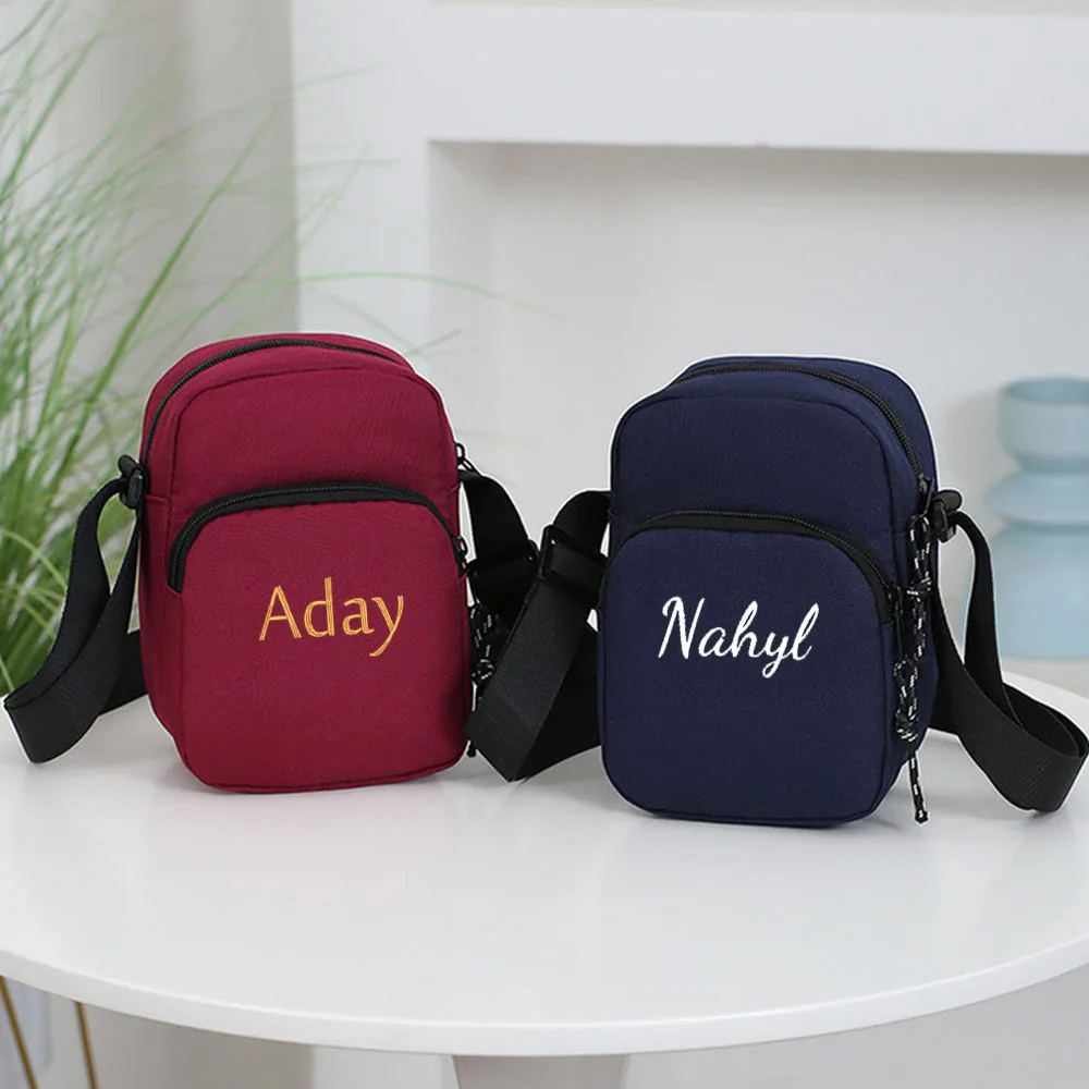 Personalized Custom Women Crossbody Bag Lightweight And Large Capacity Mobile Phone Bag, Outdoor Travel Storage Small Square Bag