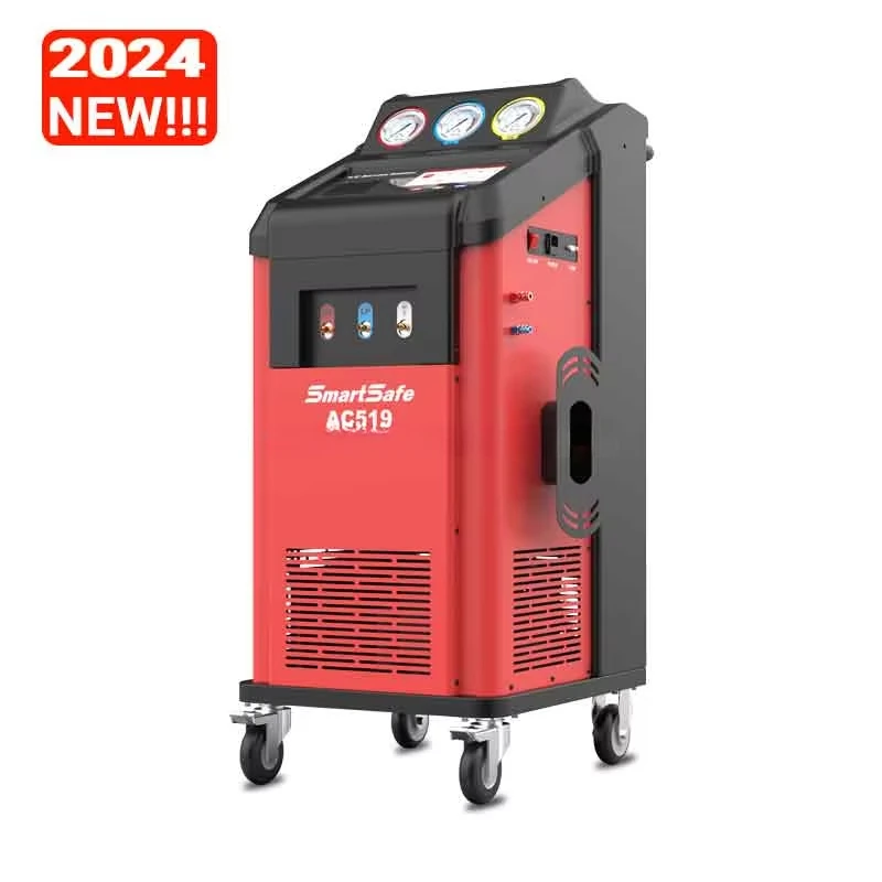 Smartsafe AC519 A/C Service Station LAUNCH Value500 Plus For Workshop R1234YF R134A Automatic AC Refrigerant Recovery Machine