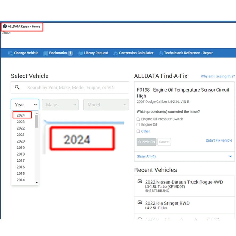 Cuenta en línea de reparación de taller por 2024 años, caja de servicio Win, inicio de sesión Web, uso para FCA, EE. UU., Alldata, AutoData, Haynes