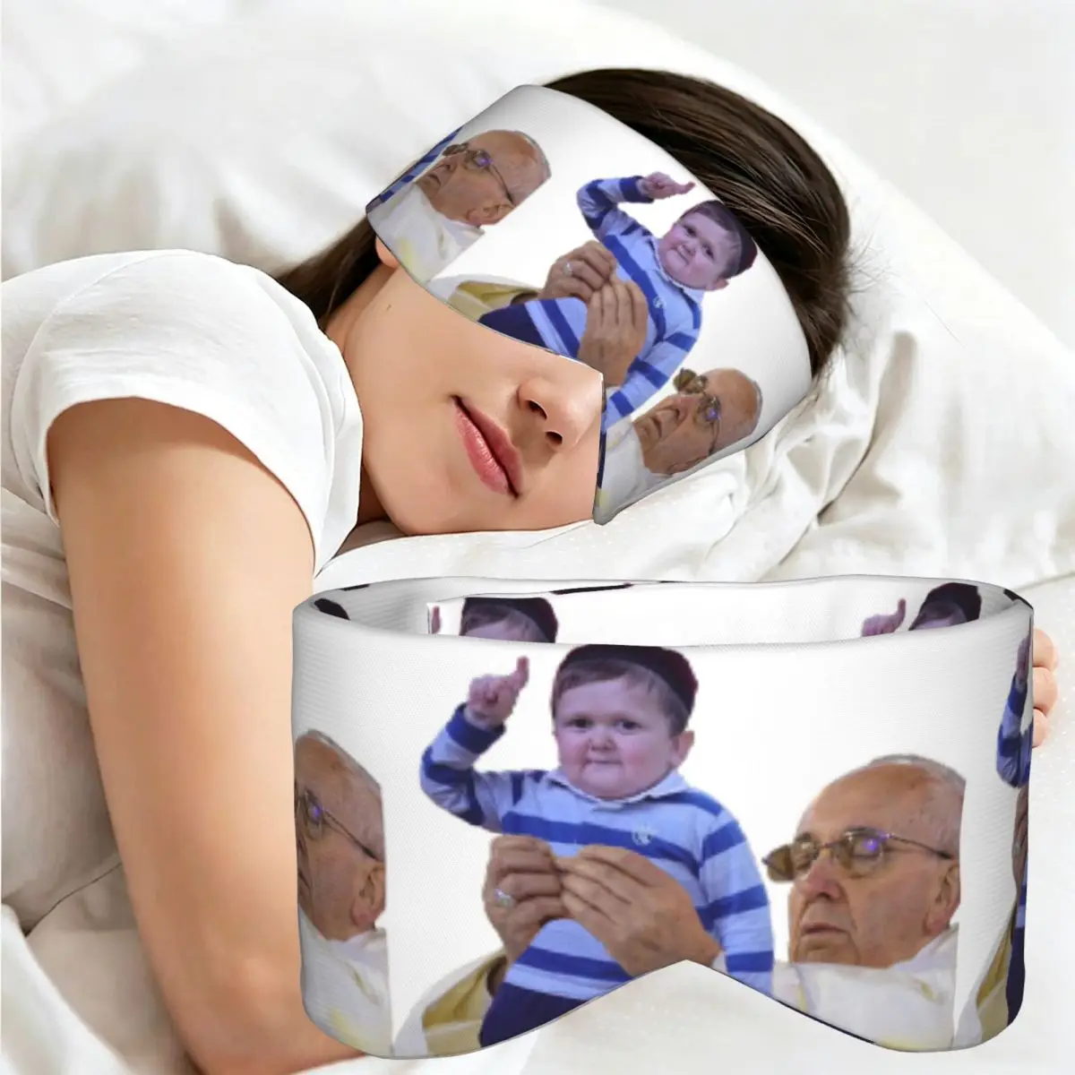 The GOAT - Hasbulla Magomedov sleep eye mask Light Blocking Portable Eye Cover for Girls Boys Travel Party Eyeshade eyepatch