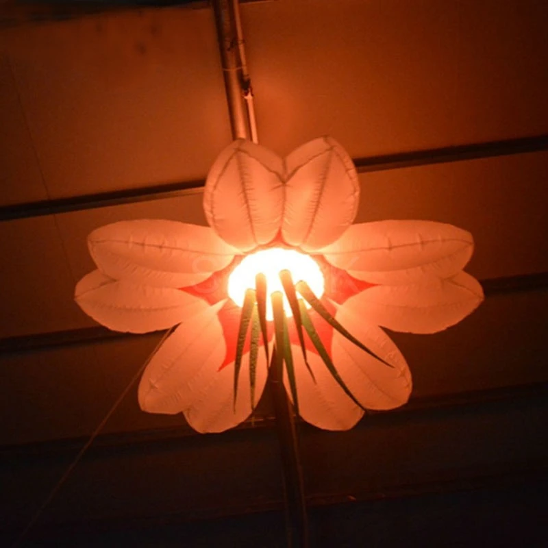 Wedding Stage Inflatable Hanging Led Flower Light, , Free Shipping, Wholesale, 1m, 3.5 Ft