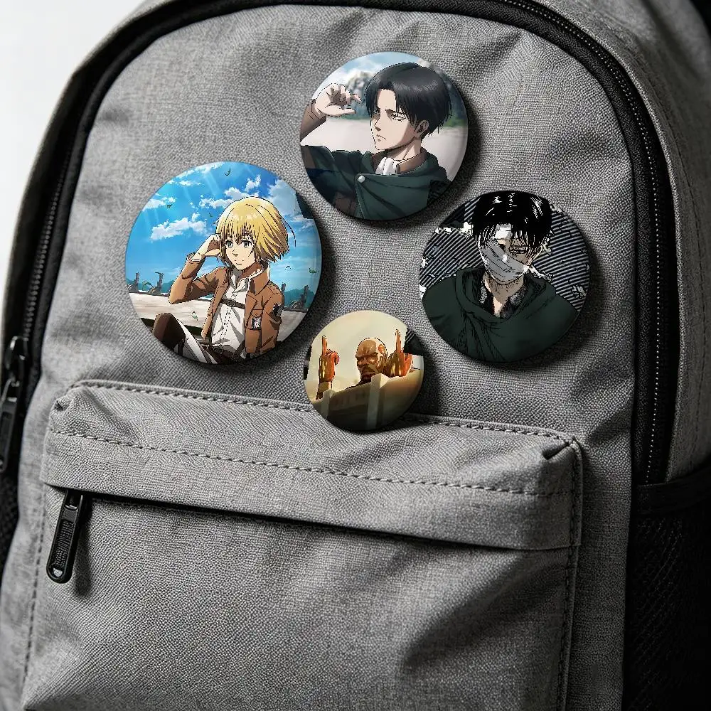 Anime A-Attack On Titan-s Cartoon Star Badges, Brooches, Pins, Tin Props, Christmas Gifts, Birthday Gifts