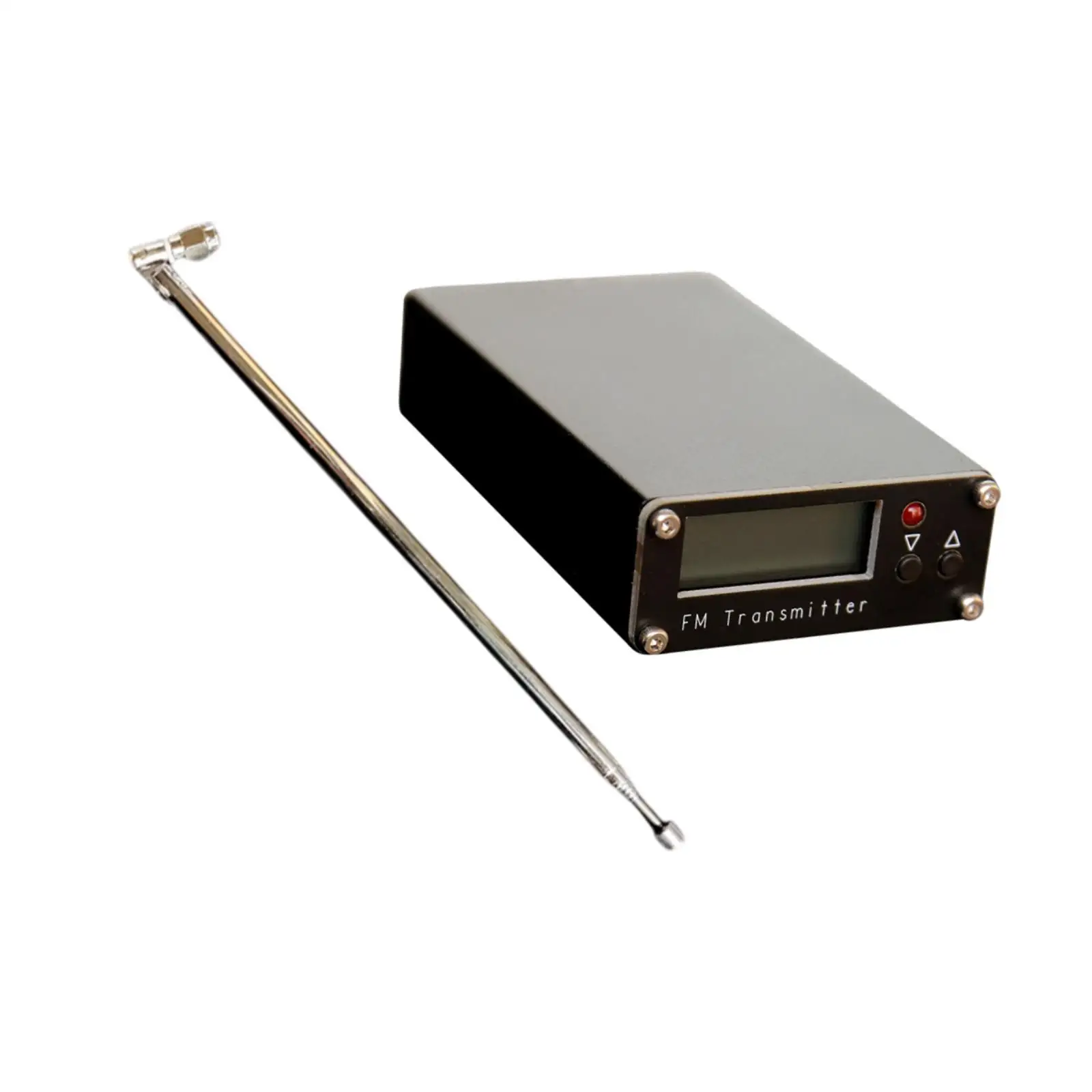 

FM Broadcast Transmitter Compact Aluminum Alloy Long Range Radio Stereo Station for Home Supermarket Events Parking Lot Library