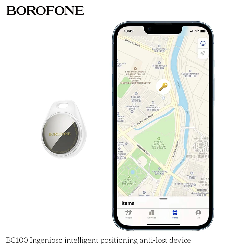 BC100 GPS Global Intelligent Positioning Anti-lost Device for Elder Kids Pet Dot Cat Keys Support Apple Find My Network