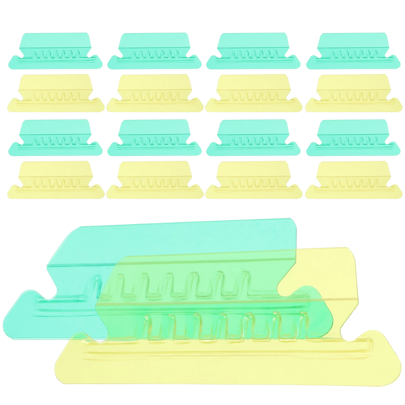 

20 Pcs Hanging File Tabs Colorful Plastic Label Index Sheet Folders Dividing Line for Filing Cabinet