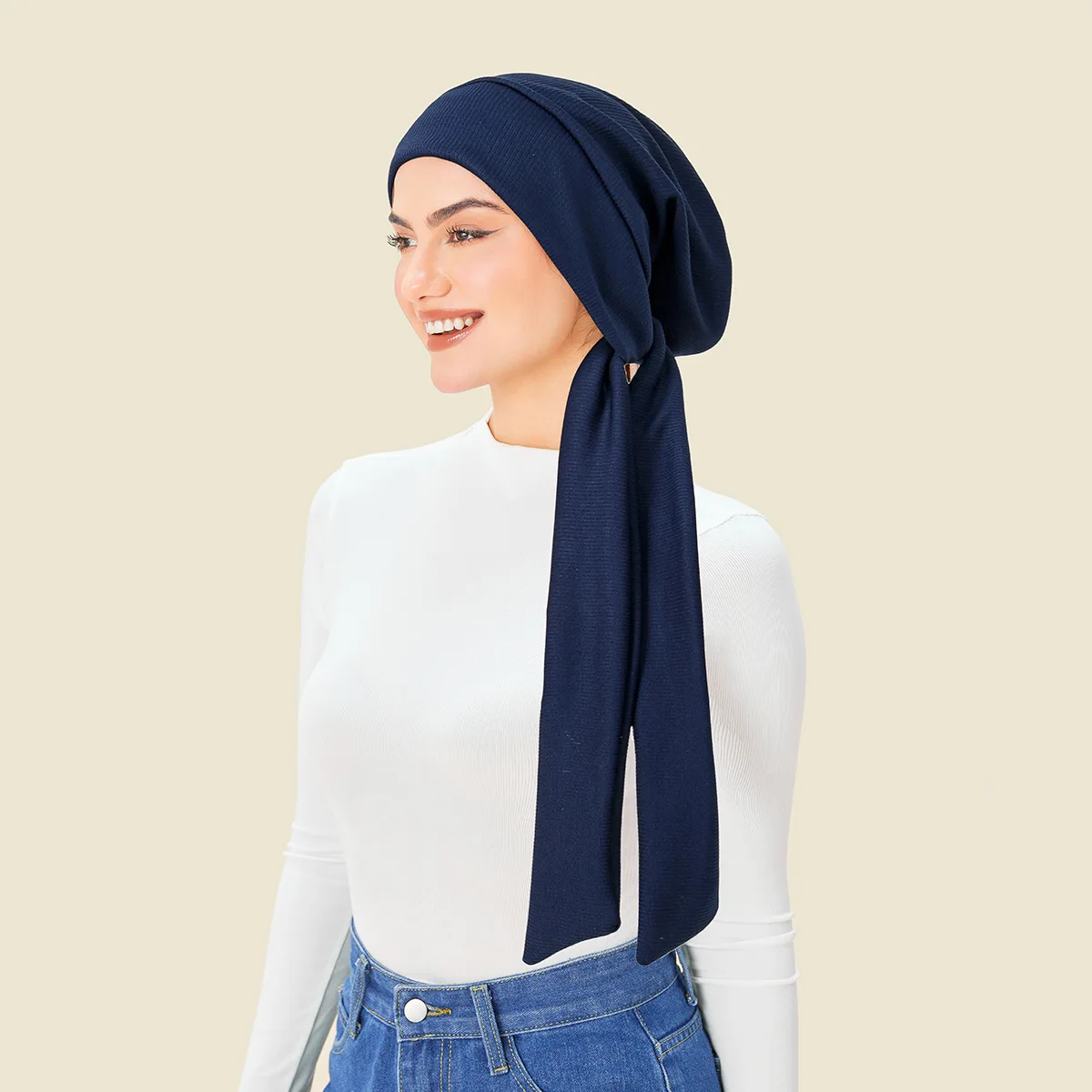 

Новые женские тюрбаны, мятые шапки-хиджабы, длинный хвост, повязки на голову, эластичные мусульманские шапки, дышащая химиотерапевтическая шапка для женщин и девочек, Turbante Mujer