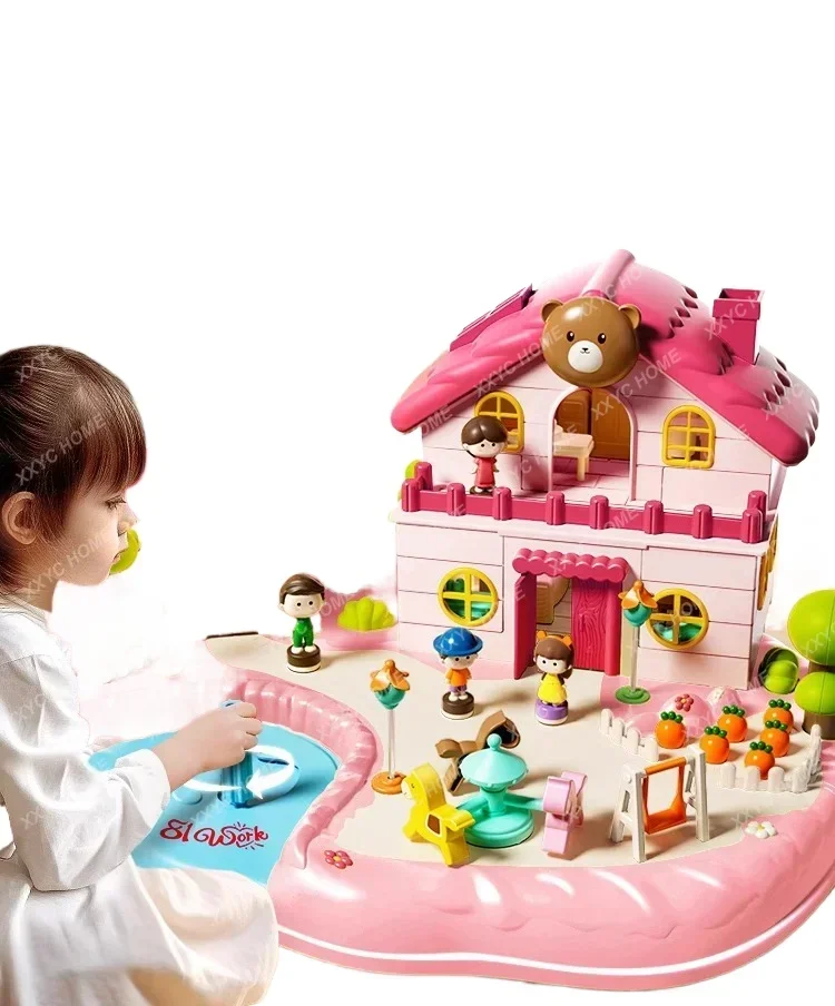 Children's Magnetic Hot Play House Toy Girls' Educational Birthday Gift