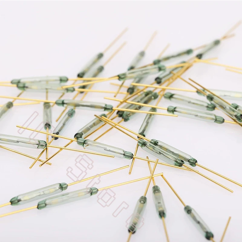 100PCS MKA-14103 Reed Switch 2x14mm 2*14mm Normally Open Magnetic Induction Switch Glass Tube Reed Contact SPST-NO 0.5A 100V