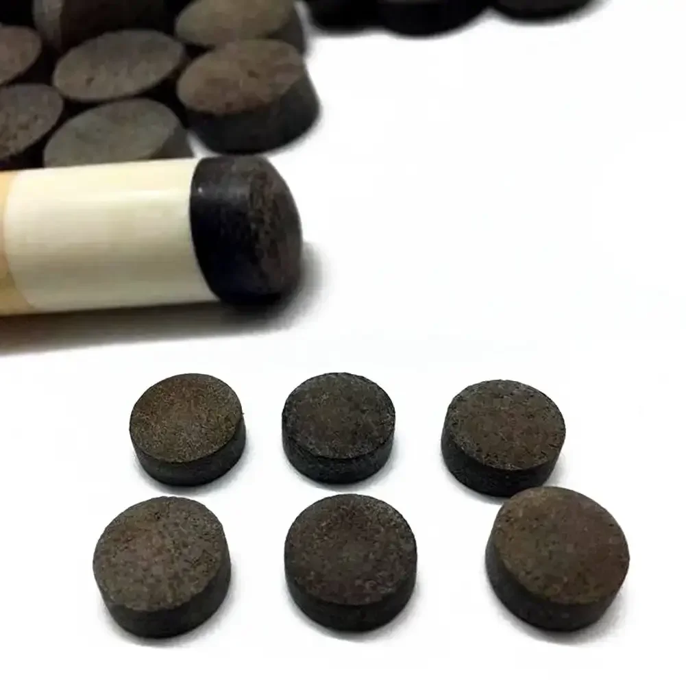 

5Pcs 13MM High Hardness Cowhide Pool Cue Leather Tips for Black Eight Cue Nine Cue Billiard Accessories