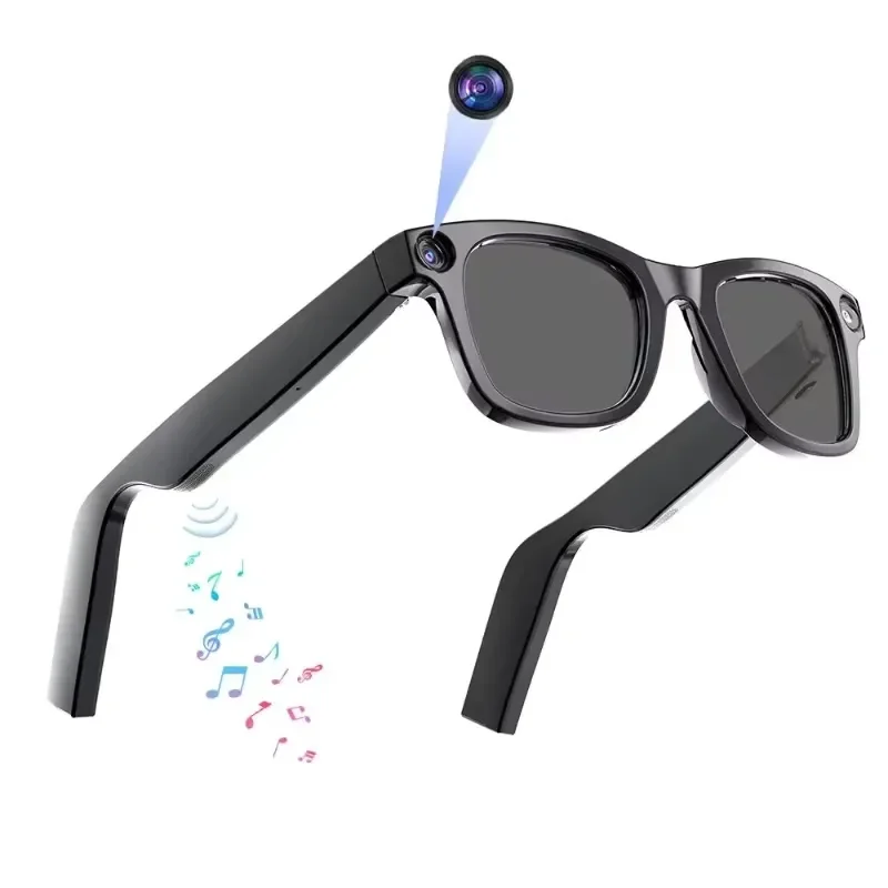 2026 E02 Meta Smart Glasses with 800W WIFITransfer Gesture Control ChatGPT Men WomenOutdoor Al Smart Glasses