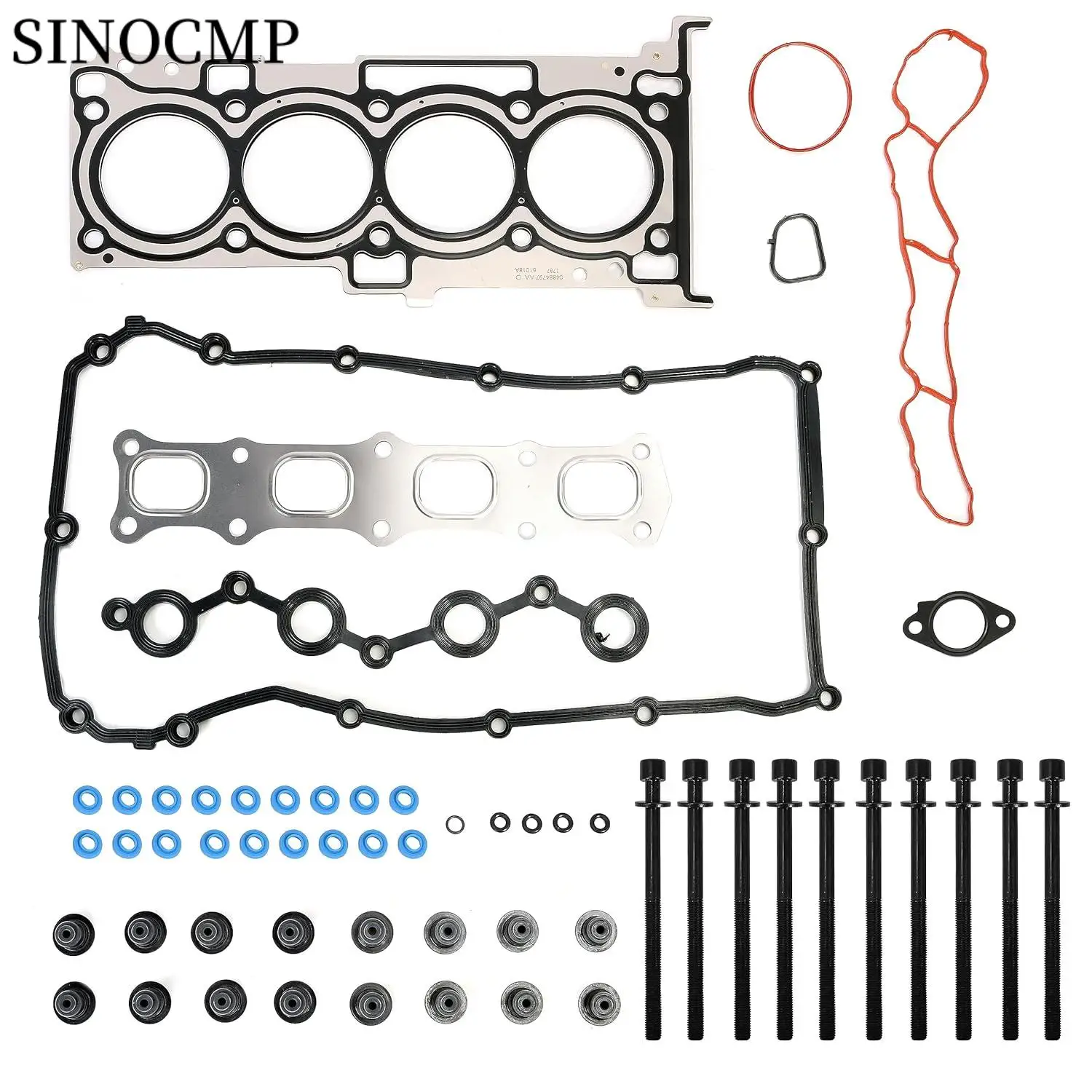 

Engine Overhaul Gasket Set Engine Cylinder Head Bolts Set HS26332PT HS26360PT ES72472 For DODGE CHRYSLER 200 JEEP ED3 2.4L