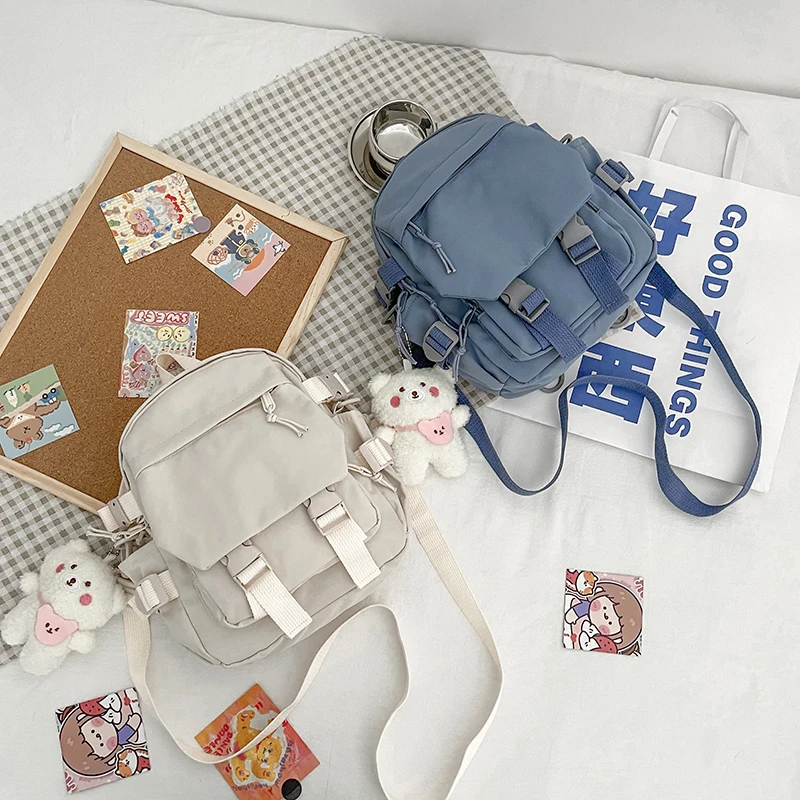 Fashion Kawaii Mini Backpack Women Shoulder Bag for Teenage Girls Multi-Function Small Bagpack Ladies Travle School Backpacks