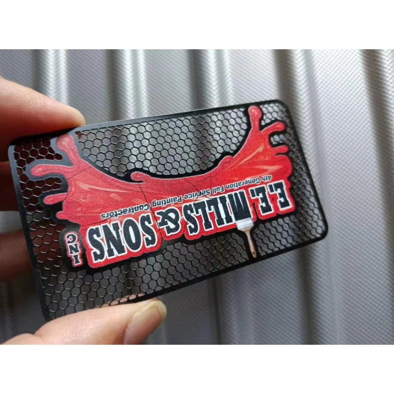 Custom. High-End Bar Club VIP Card Membership Card Stainless Steel Hollow Business Card Gold Card Silver Card Design Customizati