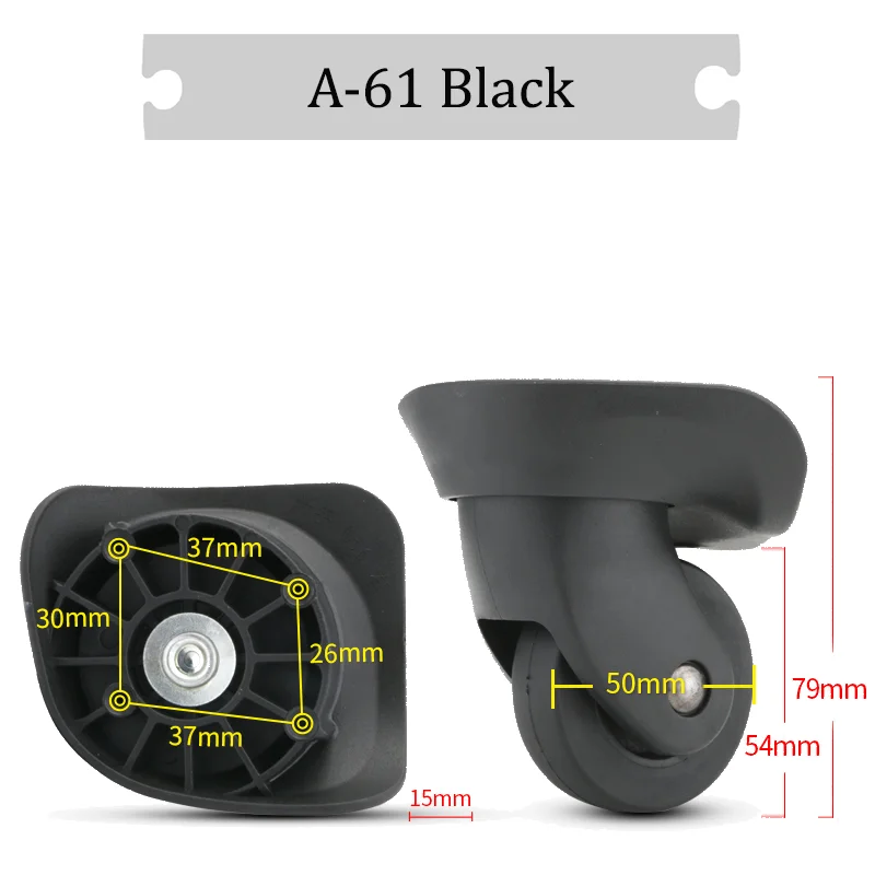 For Hongsheng A-61 Universal Wheel Replacement Suitcase Rotating Silent Smooth Convenient Shock Absorbing Accessories Wheels