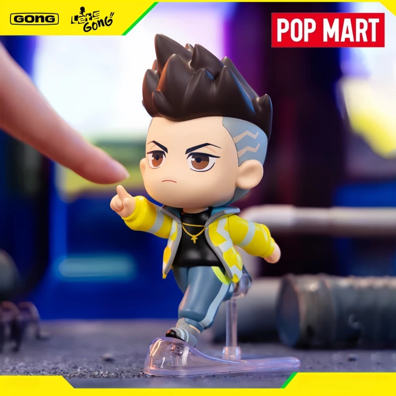 Let'S Gong Pop Mart Serie Cyberpun Serie Handmade Surprise Blind Box Hanger High Quality Desktop Decoration Collection Toy Gifts