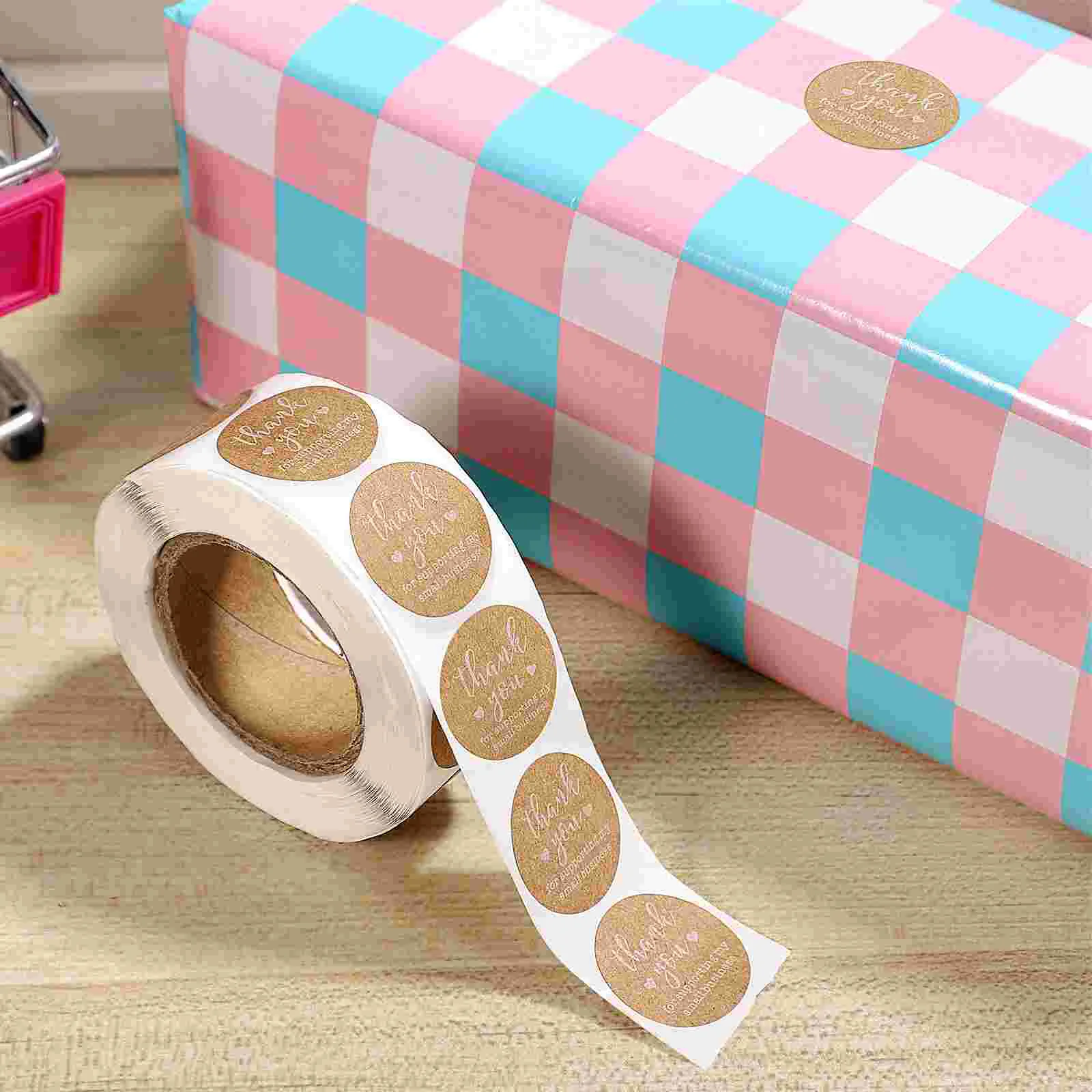 Round Blank Stickers for Store Owners Adhesive Envelope Sealing Lables Removable Labels