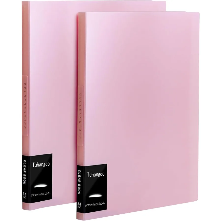 

Папка-переплет с пластиковыми рукавами, 2 упаковки, 8,5x11, 20 карманов, сверхпрочная художественная папка-портфель с прозрачными защитными листами, дисплеи, 40 страниц P