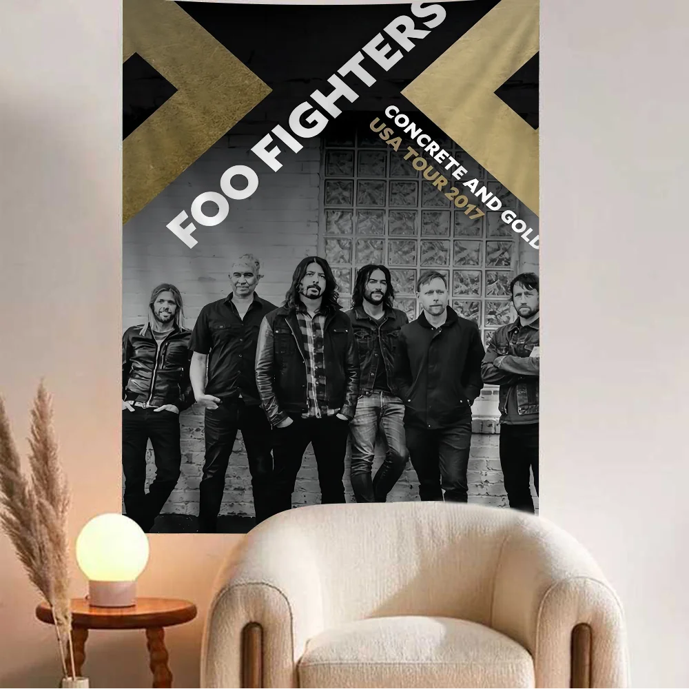 Foo Fighters Band Hippie Wall Hanging Tapestries Art Science Fiction Room Home Decor Kawaii Room Decor