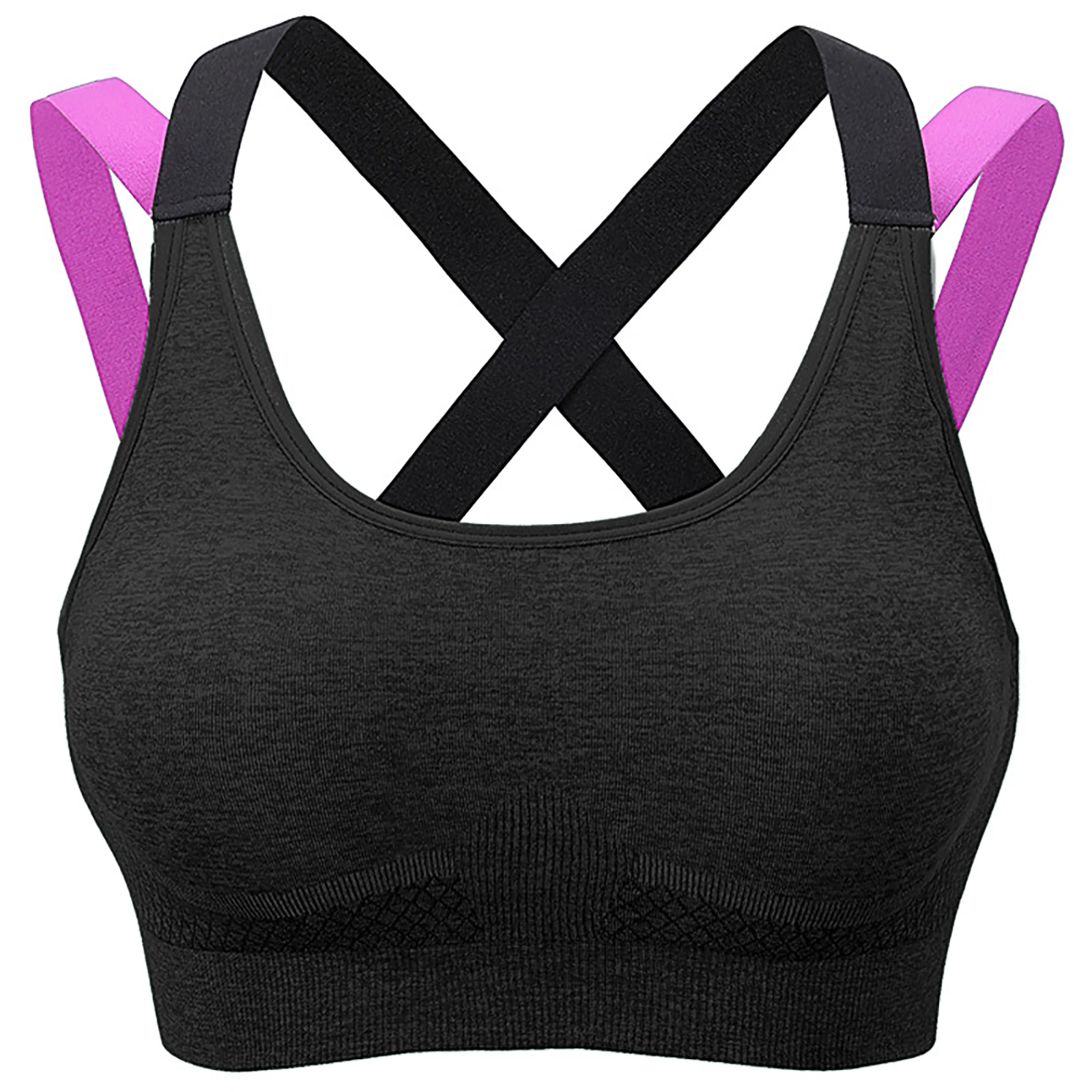 IUSIBRALEA Sujetador deportivo Top para Mujer ropa interior sin costuras Bralette Mujer lencería sin aros acolchado Yaga Fitness fino