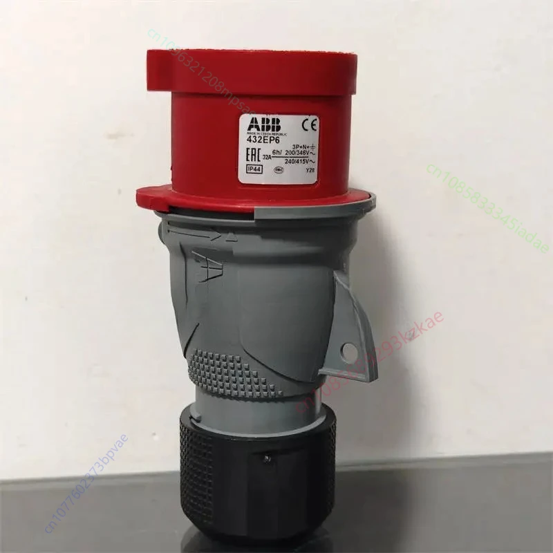 1pcs New original Five-pole mobile industrial plug 432EP6 32A 346-415V IP44