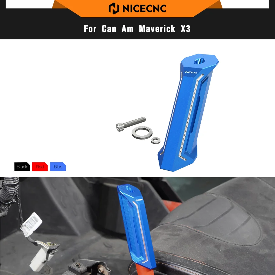 

NICECNC X3 Passenger Grab Handle For Can Am Maverick X3 2017-2022 R R MAX Turbo 4x4 Anodization Aluminum Alloy UTV Accessories