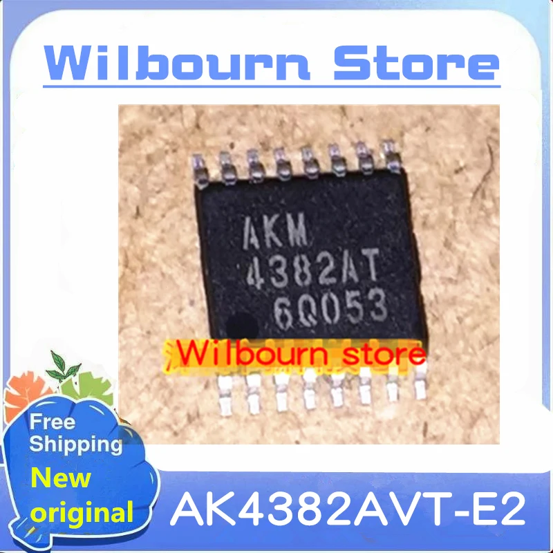 1PCS~10PCS/LOT AK4382AVT-E2 AK4382AVT AKM4382AT 4382AT TSSOP16 New original