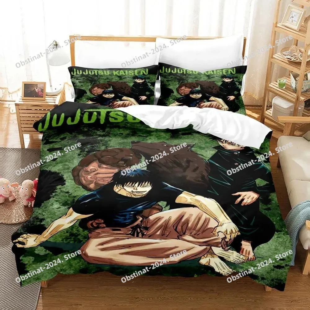 

New Anime Jujutsu Kaisen Toji Fushiguro Bedding Set Single Twin Full Queen King Size Bed Set Adult Kid Bedroom Duvet Cover Sets