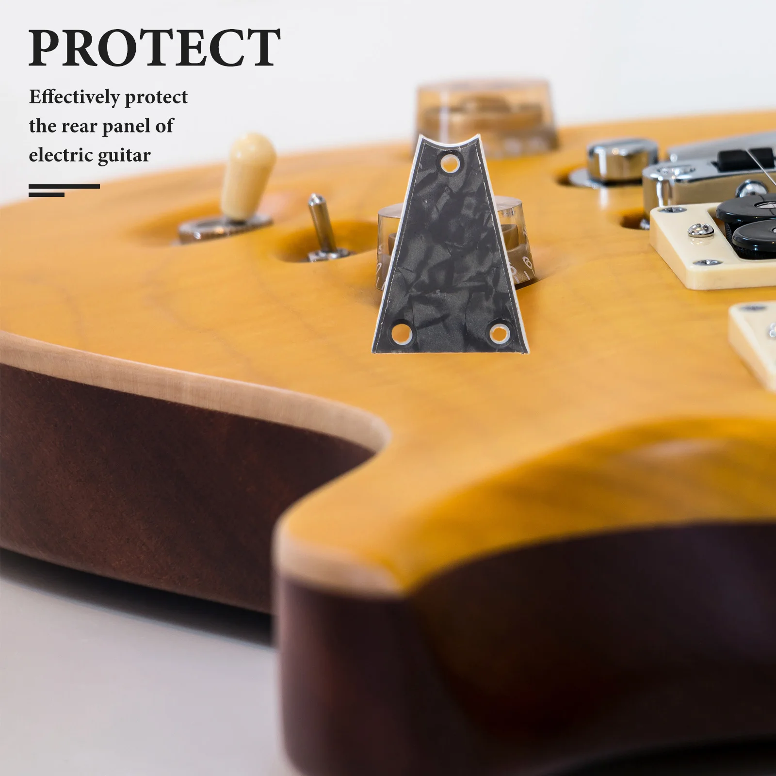 

Electric Guitar Back Cover PVC Three Layer Durable Waterproof Replacement Plate Cavity Holder Accessories Scratch Protection