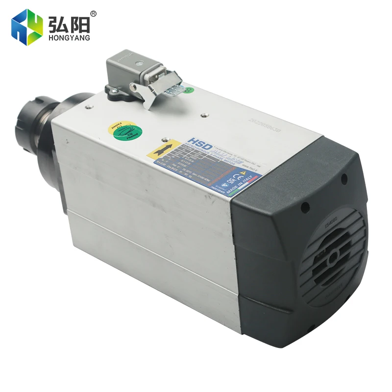 

4.5Kw 18000/24000rpm HSD Italian brand electric motor air-cooled spindle for wood processing