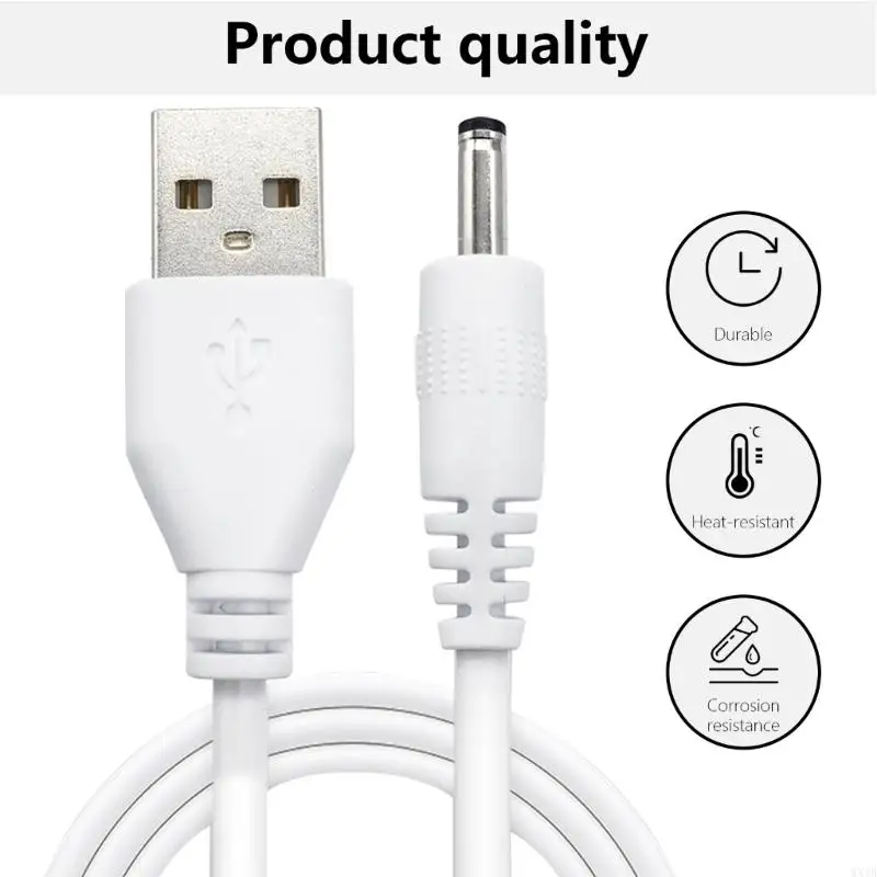 Многочисленная USB до 3,5x1,35/5,5x2,1 мм зарядная зарядная адаптер Адаптер Адаптер Кабельный провод для настольной лампы