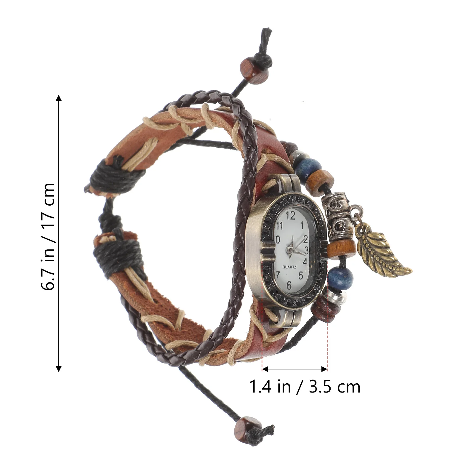 1 Uds reloj de cuarzo Vintage correa ajustable reloj de pulsera Casual elegante reloj de pulsera de moda para hombres y mujeres