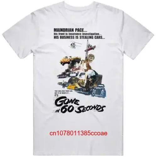 

Gone In 60 Seconds Retro Movie 70s Car Fan T Shirt long or short sleeves