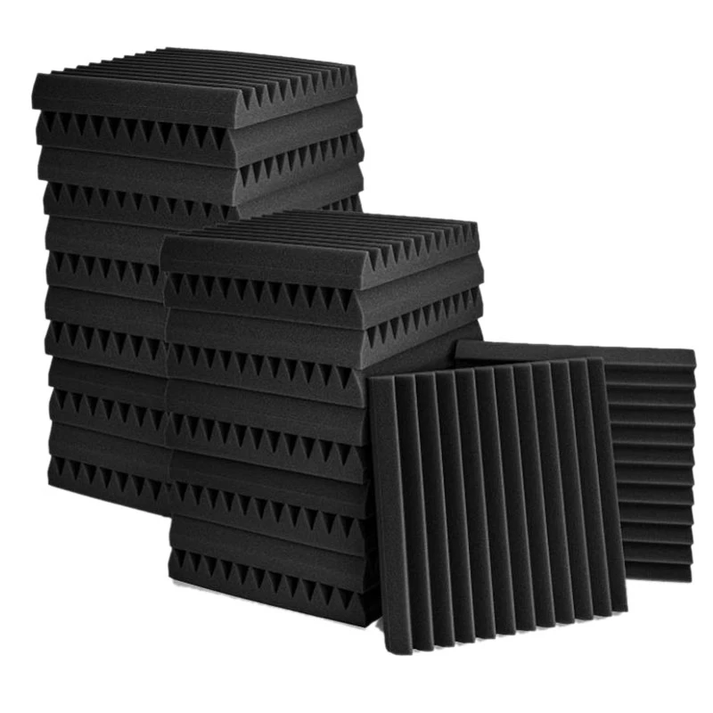 24 Pcs Acoustic Panel,Acoustic Foam Board,Studio Wedge Brick,Acoustic Panel Wedges Foam,For Home And Office,5X30X30 Cm