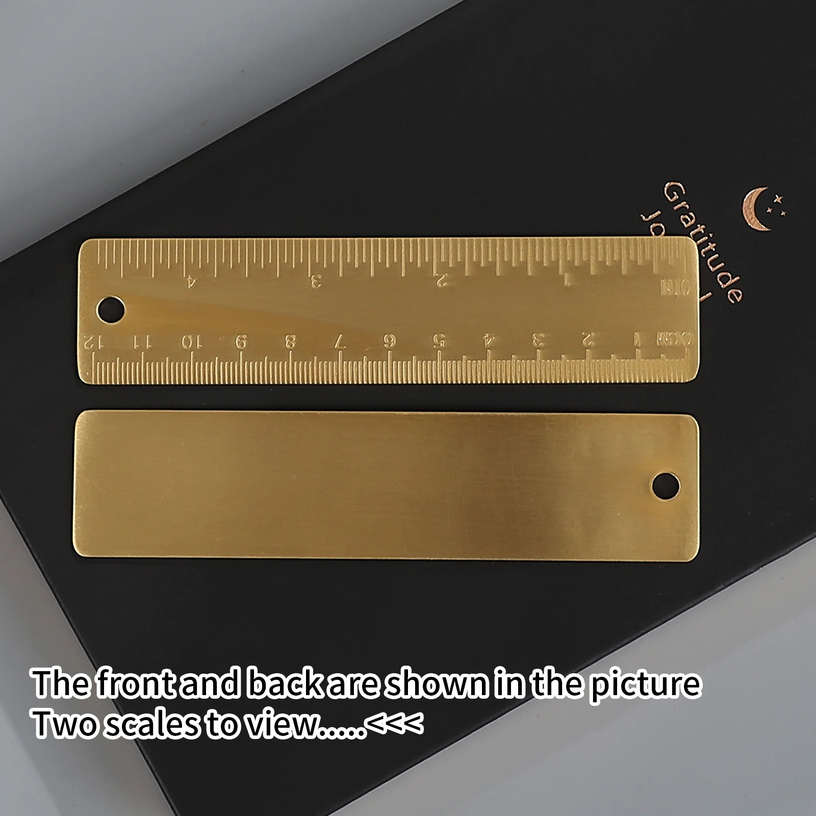 Vintage 12cm Metal Bookmark Ruler Measurement Tools Creative DIY Journal Material Collage Student Supplies Stationery
