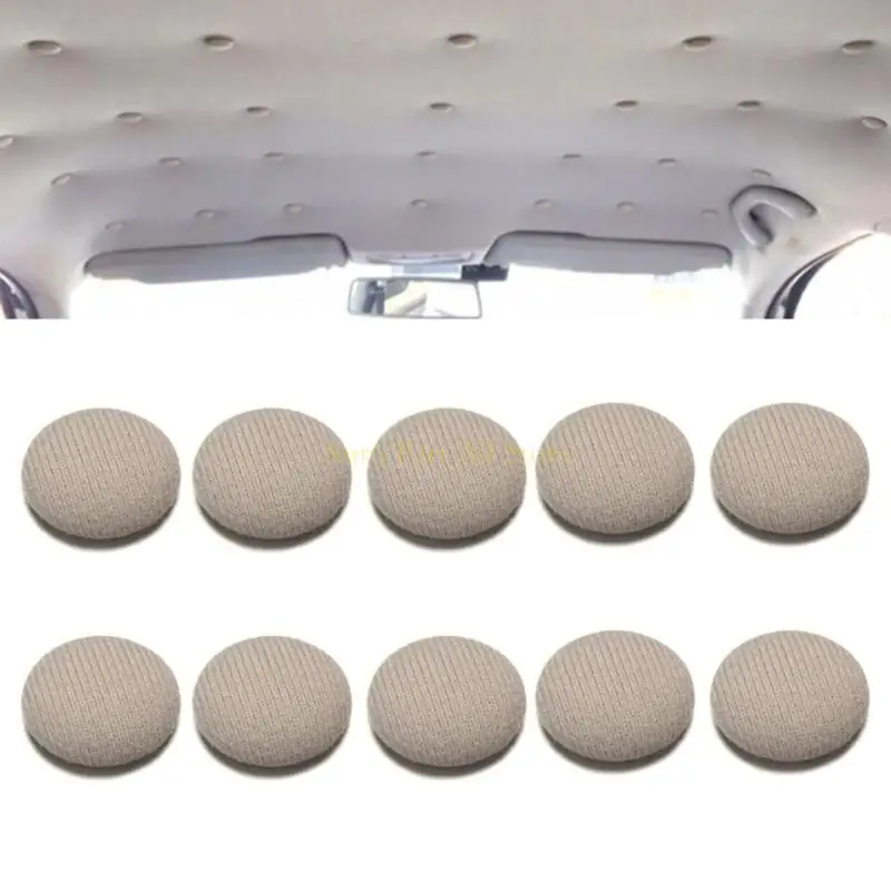 

J0MA 10pcs Headliner Ceiling Screw Caps Buckle Rivets Retainer Car Interior Roof