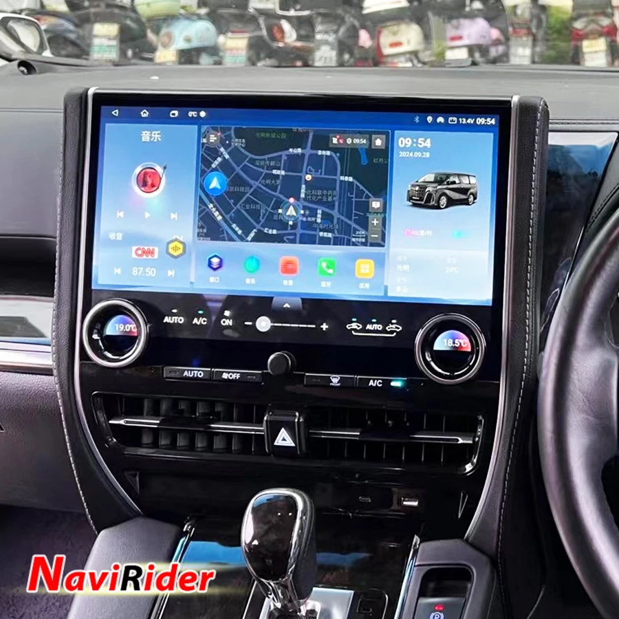 For Toyota Alphard 30 Upgraded 40 2015-2020 Multimedia Player CarPlay Car Radio Android Screen Auto Stereo GPS Navi Head Unit 4G