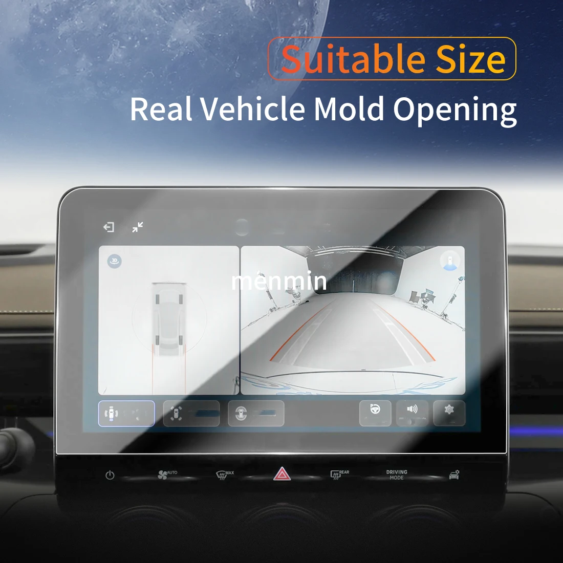 

Car Stickers Dash Carplay Mirror Screen Protector Display Tempered Glass Protective Film Vehicle For24 smart #3