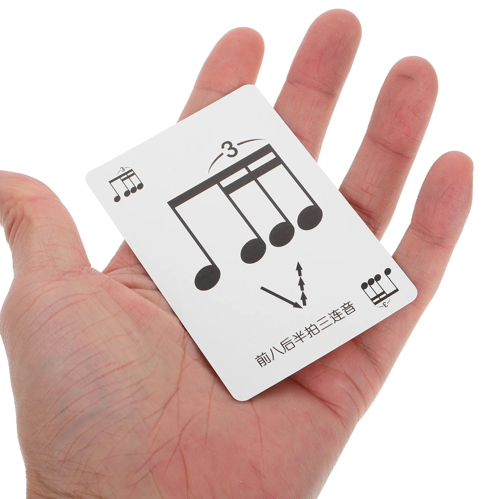 1 Caixa de Cartas de Pôquer Rítmicas, Flashcards de Teoria Musical para Crianças Iniciantes, Conjunto de Prática de Leitura de Notas, Jogo Educacional