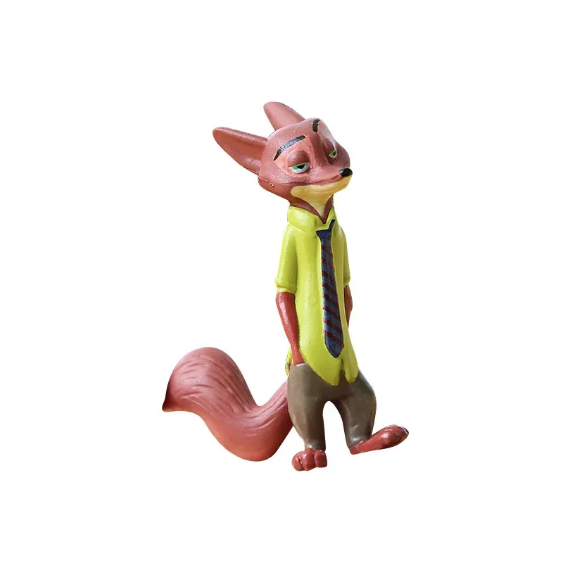 Disney Zootopia Figurki Zwierząt 12 szt./zestaw Królik Judy Hopps Lis Nick Wilde Figurki Akcji z Filmu Prezent dla Dzieci Kolekcja