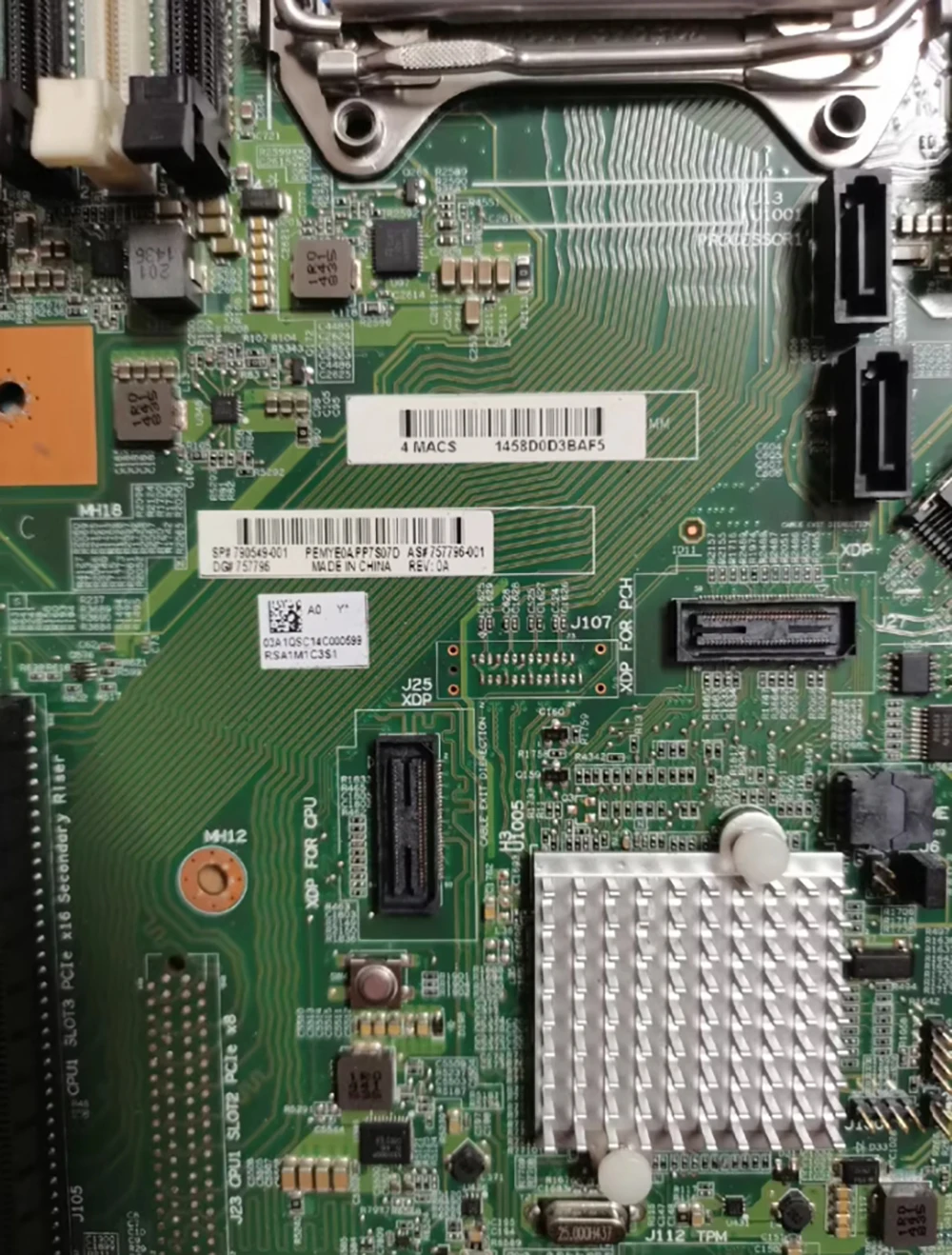 

Серверная материнская плата DL120 G9 847394-001 757796-002 790549-001