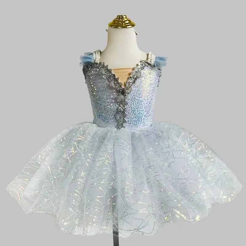 Vestito da tutu di balletto professionale con paillettes per bambini per ragazze Bambini Costumi di danza del cigno Costumi di balletto per donne adulte Abbigliamento da ballo