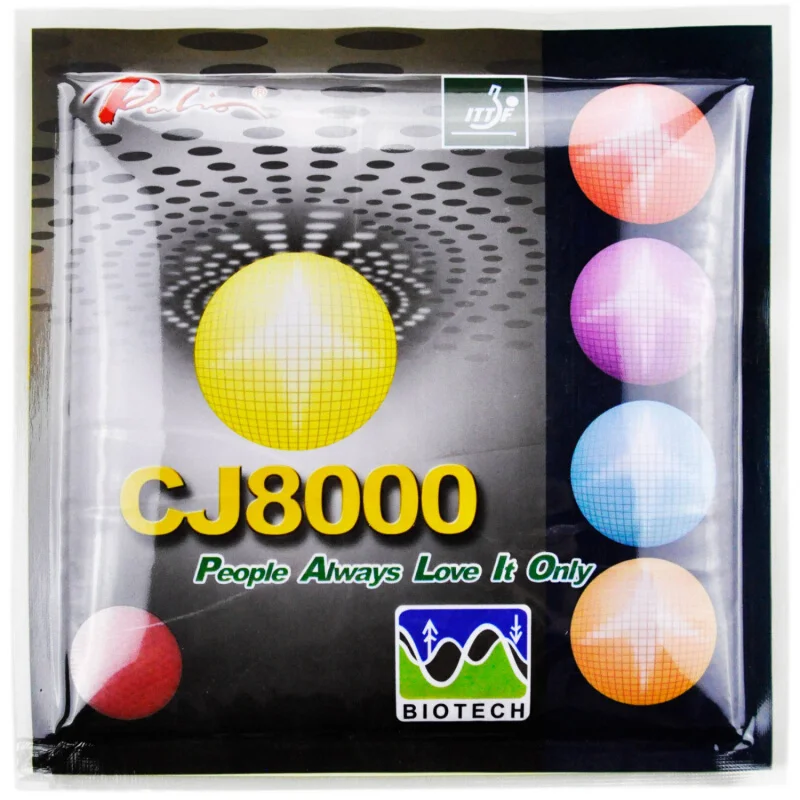 Palio CJ8000 BIOTECH ลายกีฬาปิงปองยาง Loop โจมตีประเภท Pips-In Original Palio CJ8000 BIOTECH Ping Pong ฟองน้ำ