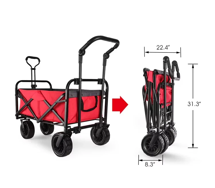 

Popular 3-In-1 Outdoor Collapsible Wagon for Kids and Cargo,Cooler Serving Minibar Trolley